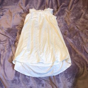 White silky night gown